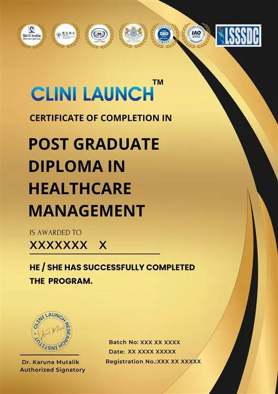 PG Diploma in Healthcare Management in Chennai