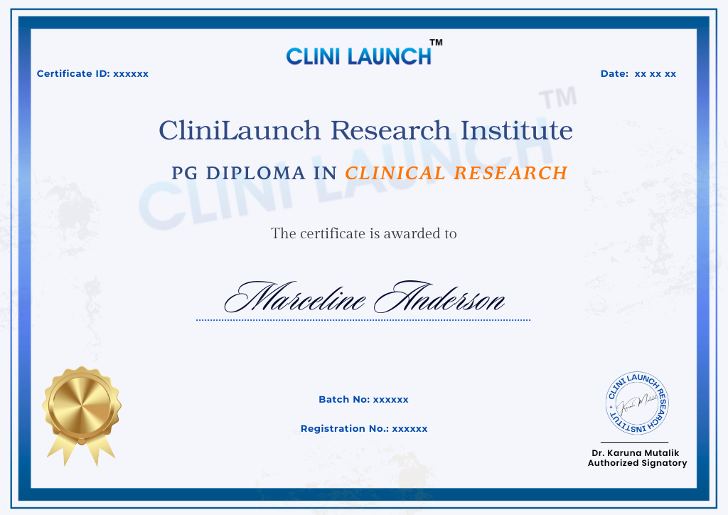 PG Diploma in Clinical Research